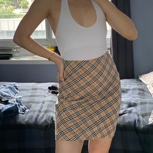 Vintage Burberry blue label pencil skirt